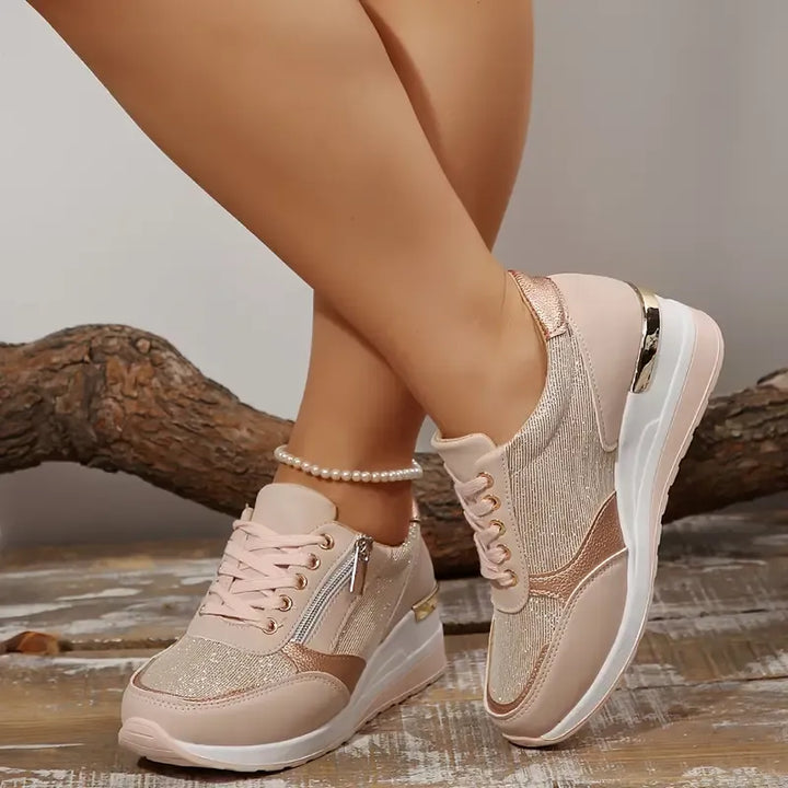 Anne™ | Baskets confortables à lacets avec fermeture latérale