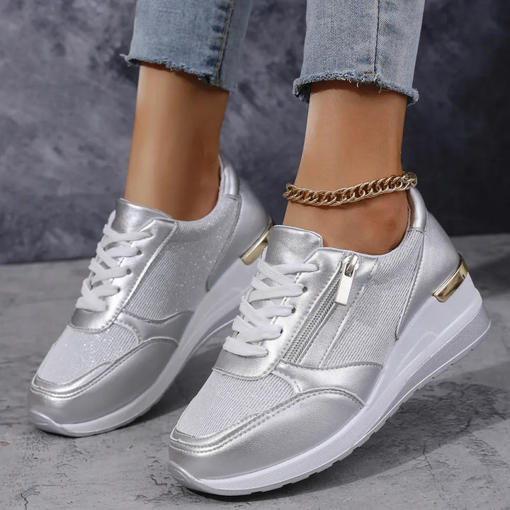 Anne™ | Baskets confortables à lacets avec fermeture latérale