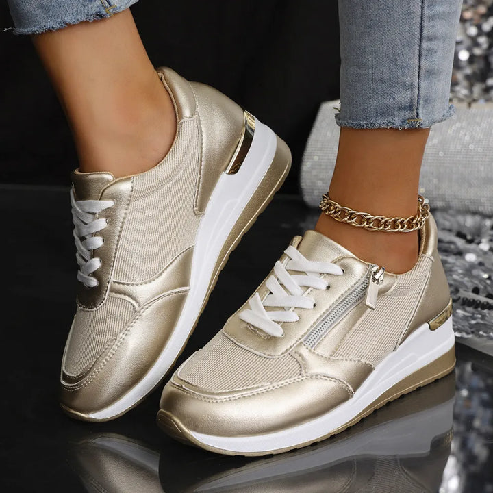 Anne™ | Baskets confortables à lacets avec fermeture latérale