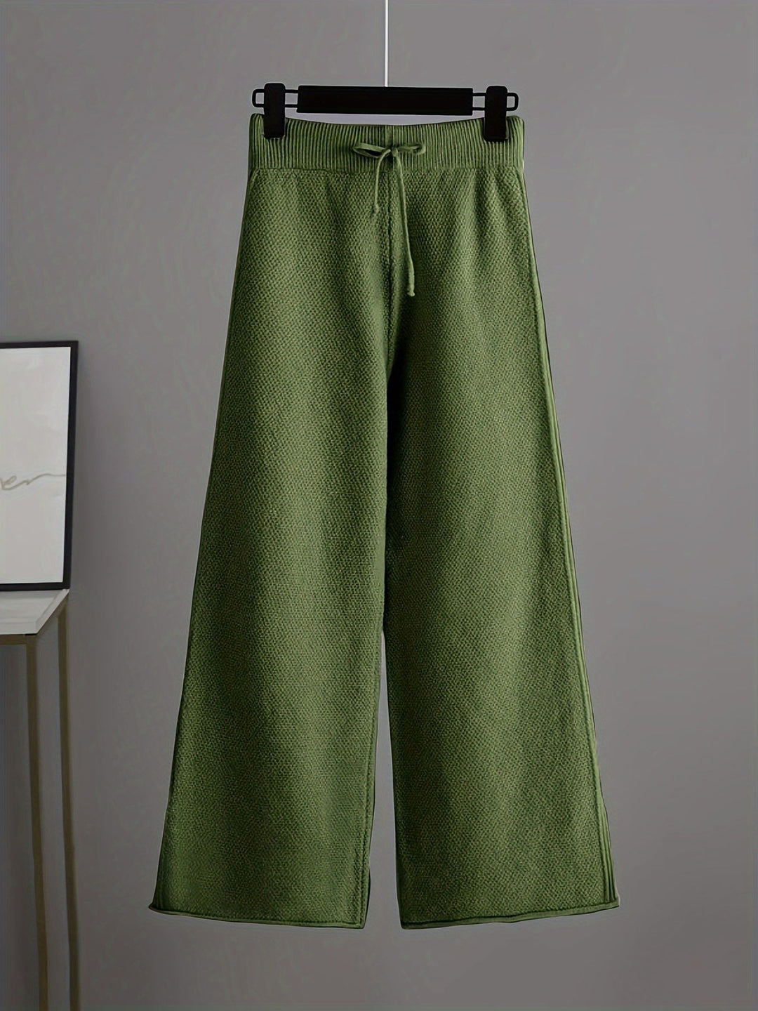 Ensemble de Loungewear Tricoté Douillet Emily™ | Pull Détendu et Pantalon à Jambes Amples