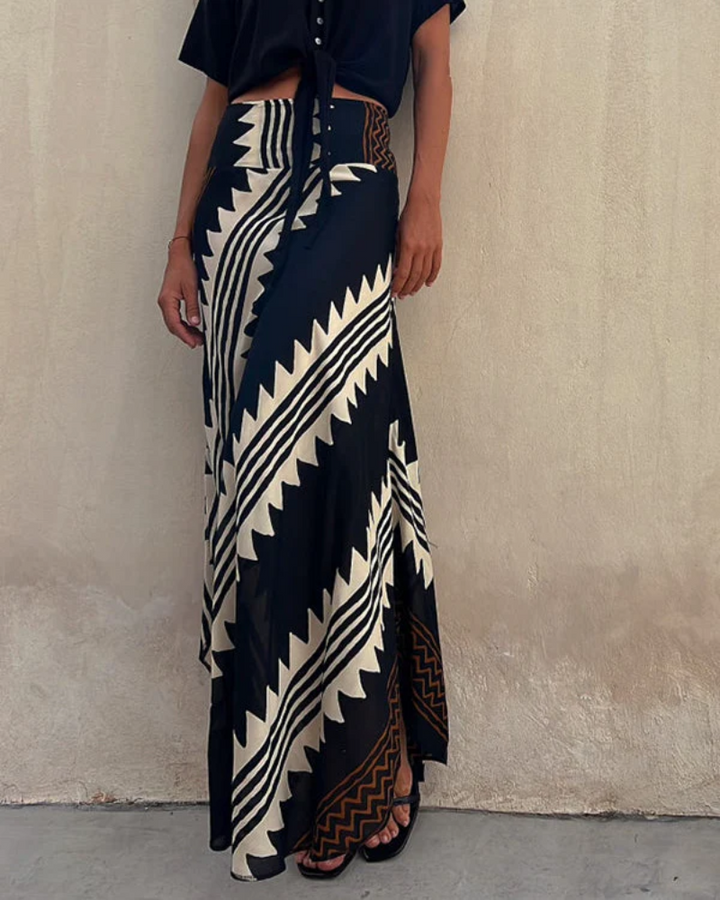 JUPE BOHO LONGUE EN THON