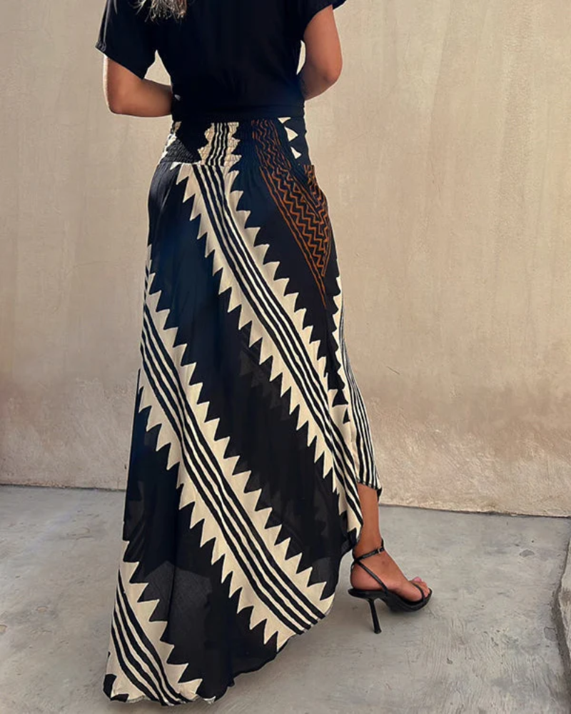 JUPE BOHO LONGUE EN THON