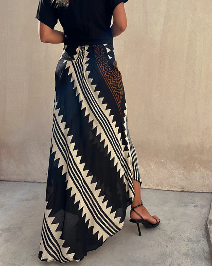 JUPE BOHO LONGUE EN THON