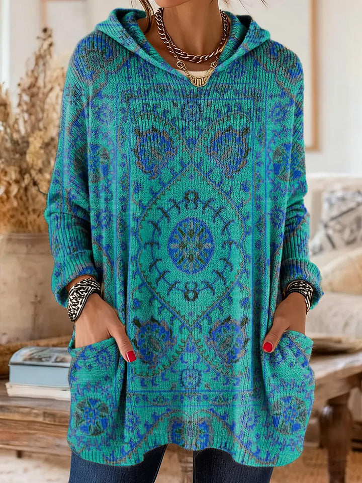 Aimee - Cozy Hooded Knit Sweater