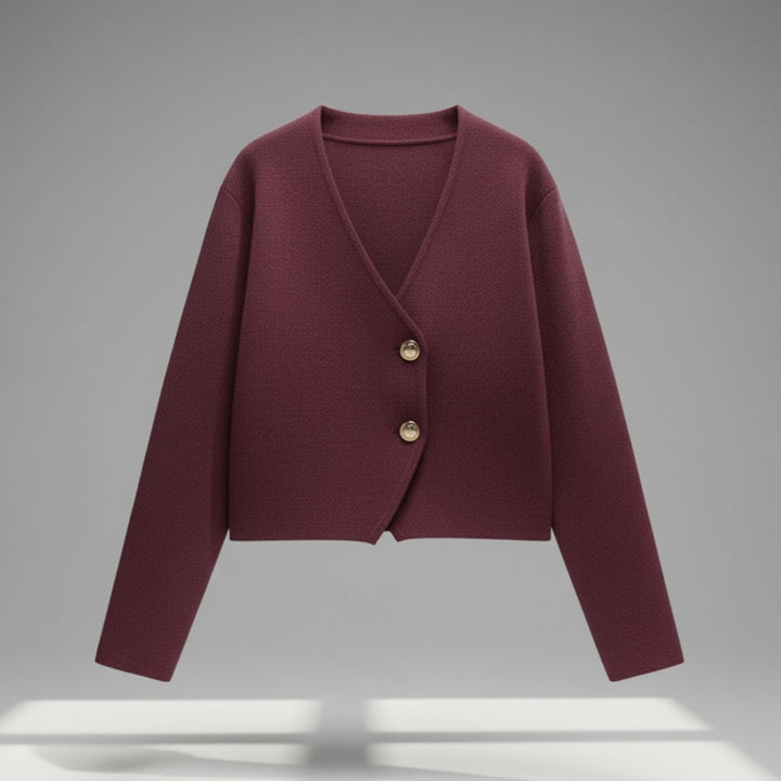 CLAIRE™ | Cardigan Asymétrique Élégant à Boutons