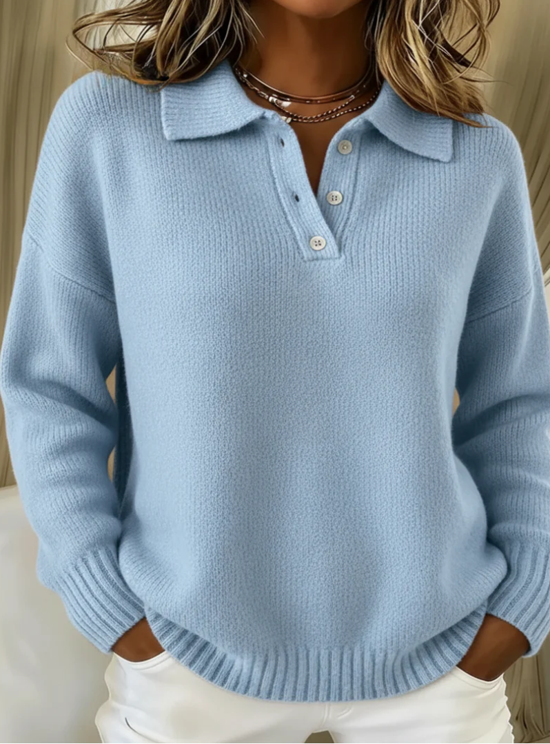 Nove™ | Chandail Polo en Maille Douce