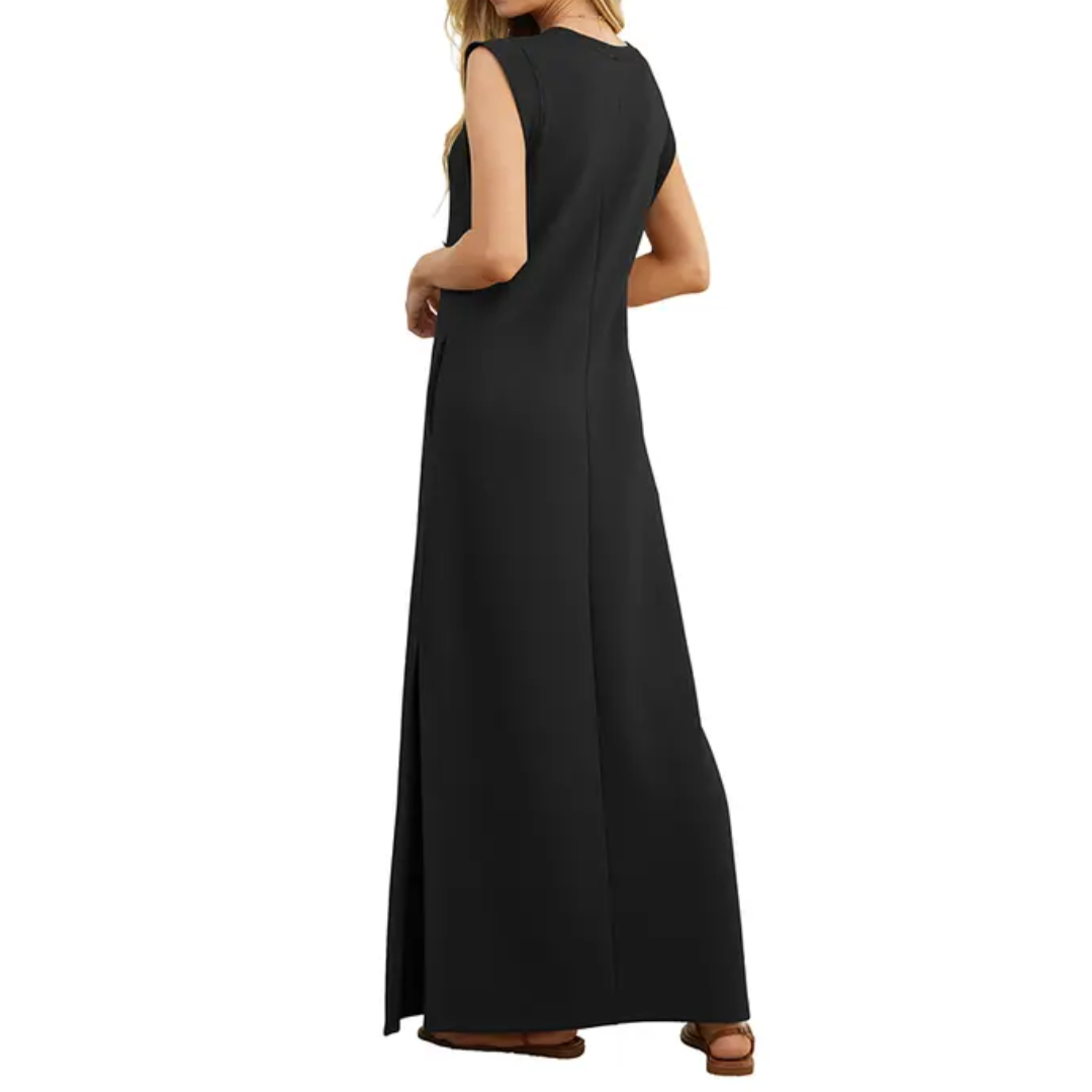 Wren™ – Robe Maxi Aérée avec Poches Fendues – Confort Absolu, Élégance au Quotidien