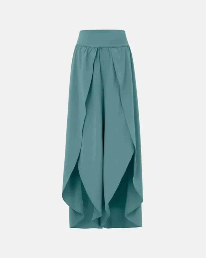 JELA - PANTALONS PALAZZO À JAMBES LARGES AVEC FENTE