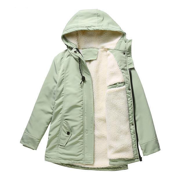 AMINA™ | Manteau d’Hiver Doublé Matelassé