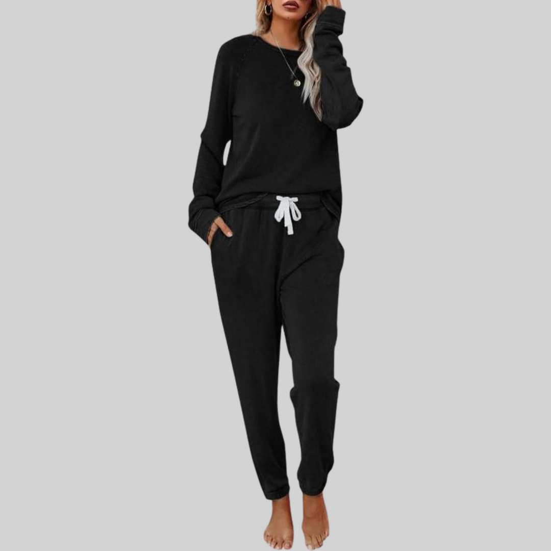 JOCELY™ – Ensemble Décontracté Manches Longues & Pantalon Jogging