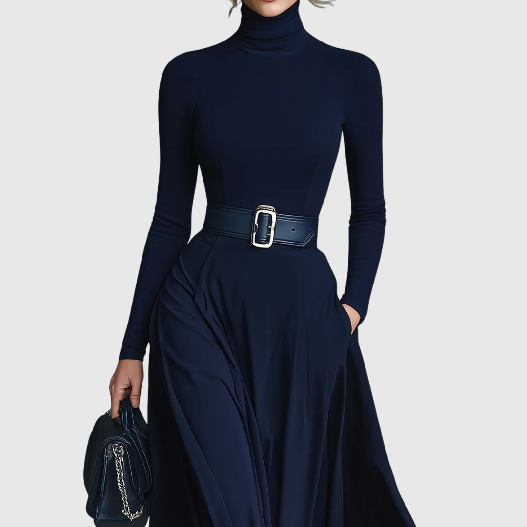 Corliss - High-Neck Maxi Dress