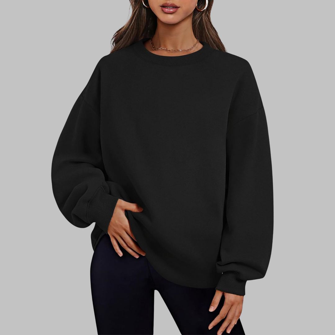 MEDGI™ – Pull Oversize Décontracté à Col Rond et Manches Longues