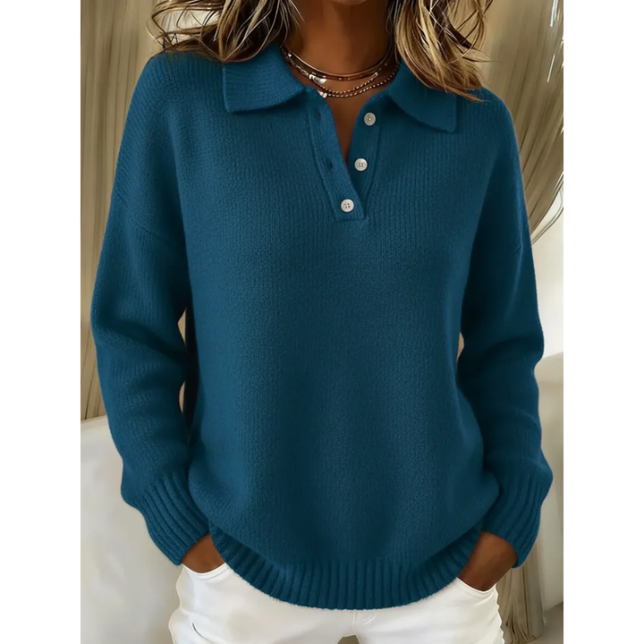 Marina | Soft Polo Collar Jumper