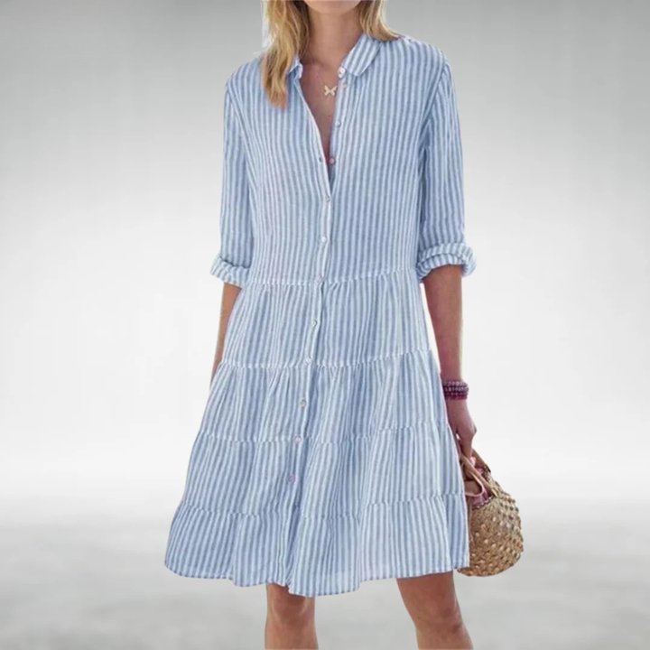 Lydia™ Robe Boutonnée Flatteuse