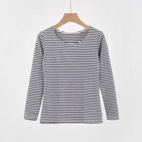 EVANTHIA™ - Casual Striped Slim-Fit Long Sleeve Top