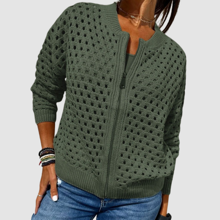 DESIREE™ – Cardigan Premium en Maille Zippé