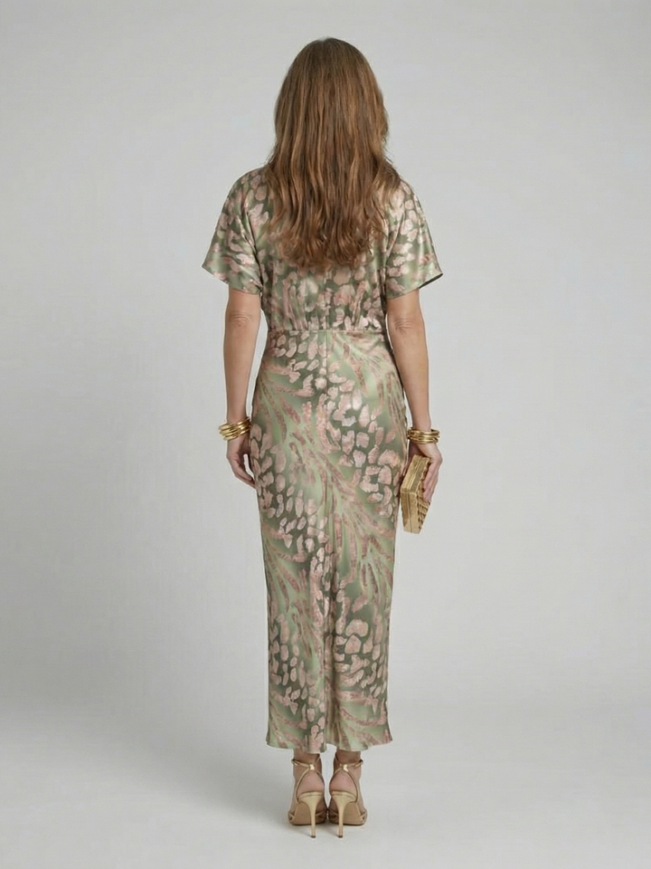 Coralie | Flattering Luxe Print Midi Dress