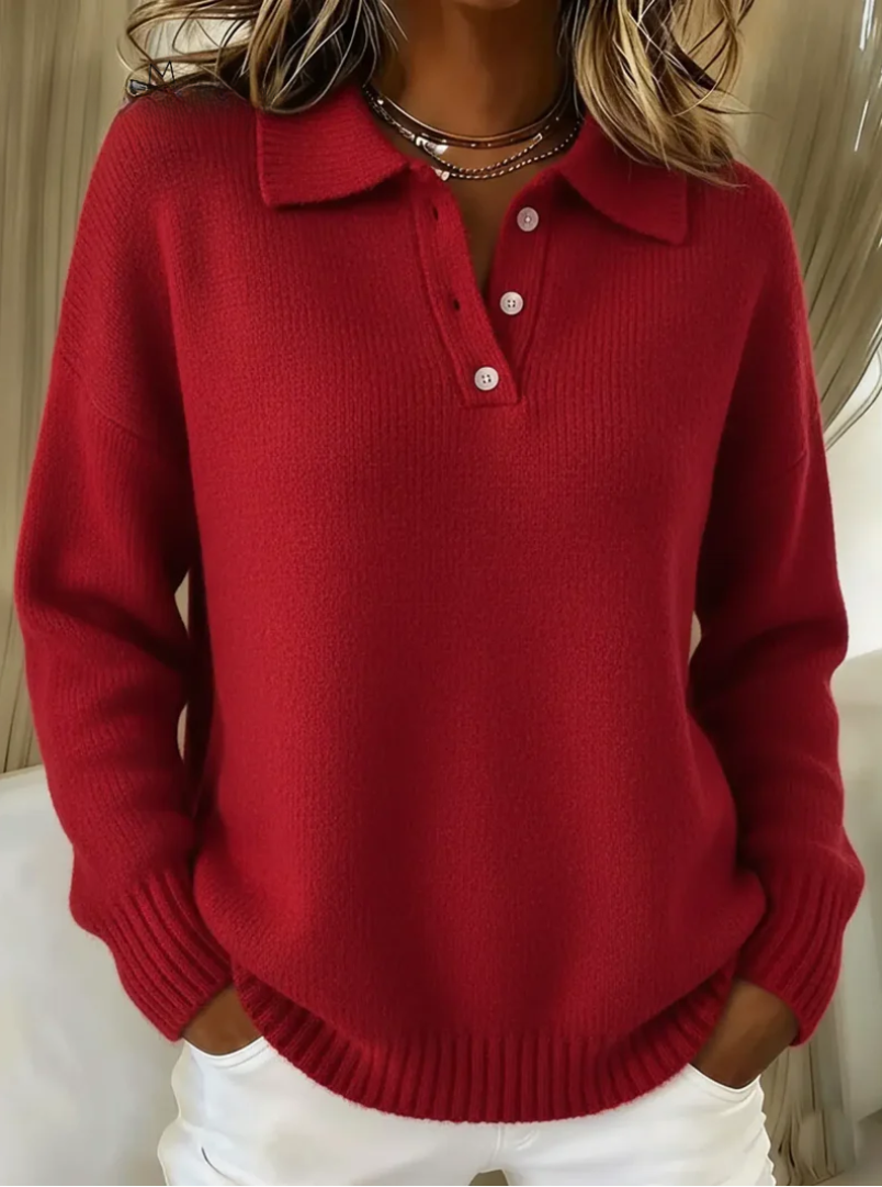Nove™ | Chandail Polo en Maille Douce