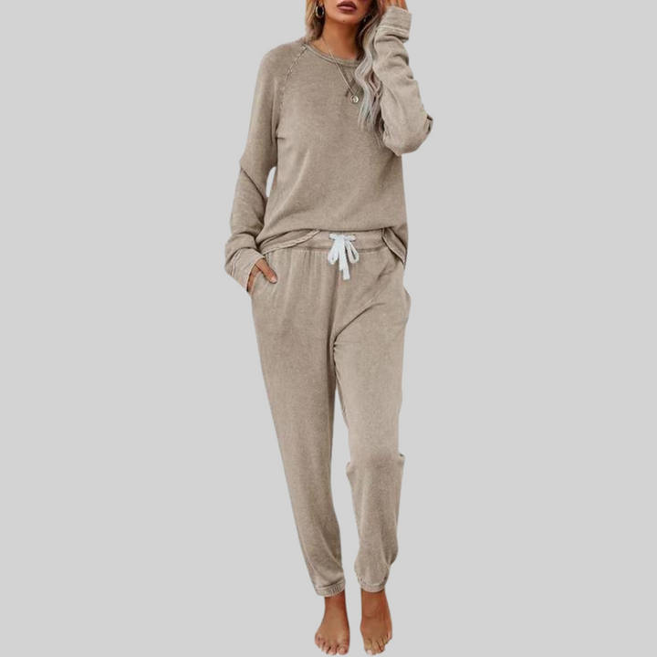JOCELY™ – Ensemble Décontracté Manches Longues & Pantalon Jogging