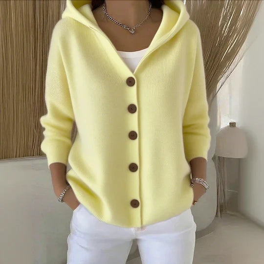 Florence™ | Cardigan Douillet à Capuche – Élégance & Confort au Quotidien