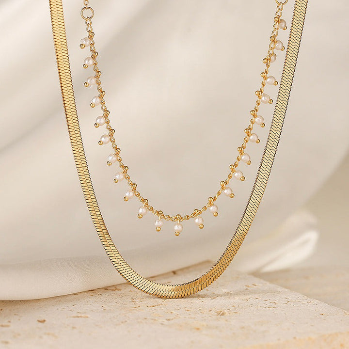 Marizanne | Luxe Snake Choker & Pearl Jewelry Set