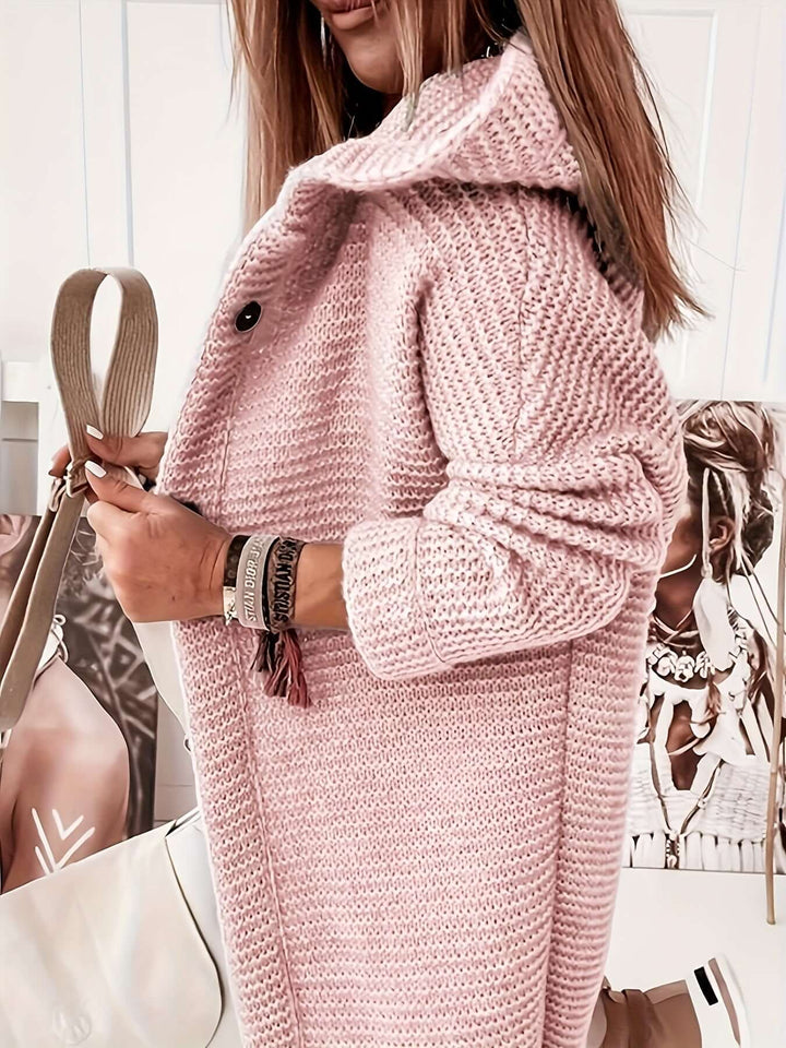 SÉLINE™ – Cardigan Luxe à Capuche