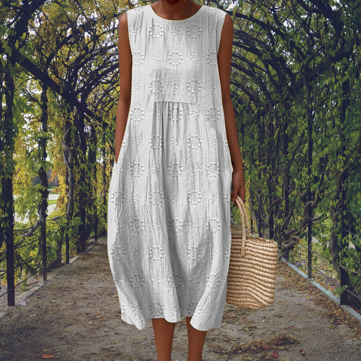 Aikaterini™ – Robe Élégante Sans Manches à Coupe Flatteuse avec Poches Pratiques