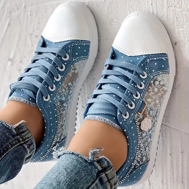 Cara | Elegant Floral Print Sneakers