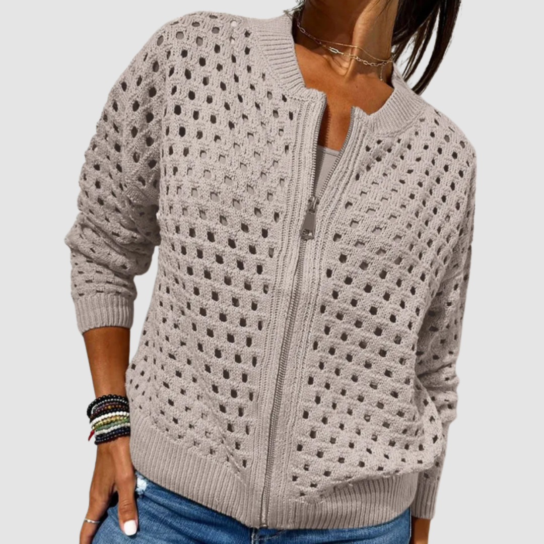 DESIREE™ – Cardigan Premium en Maille Zippé
