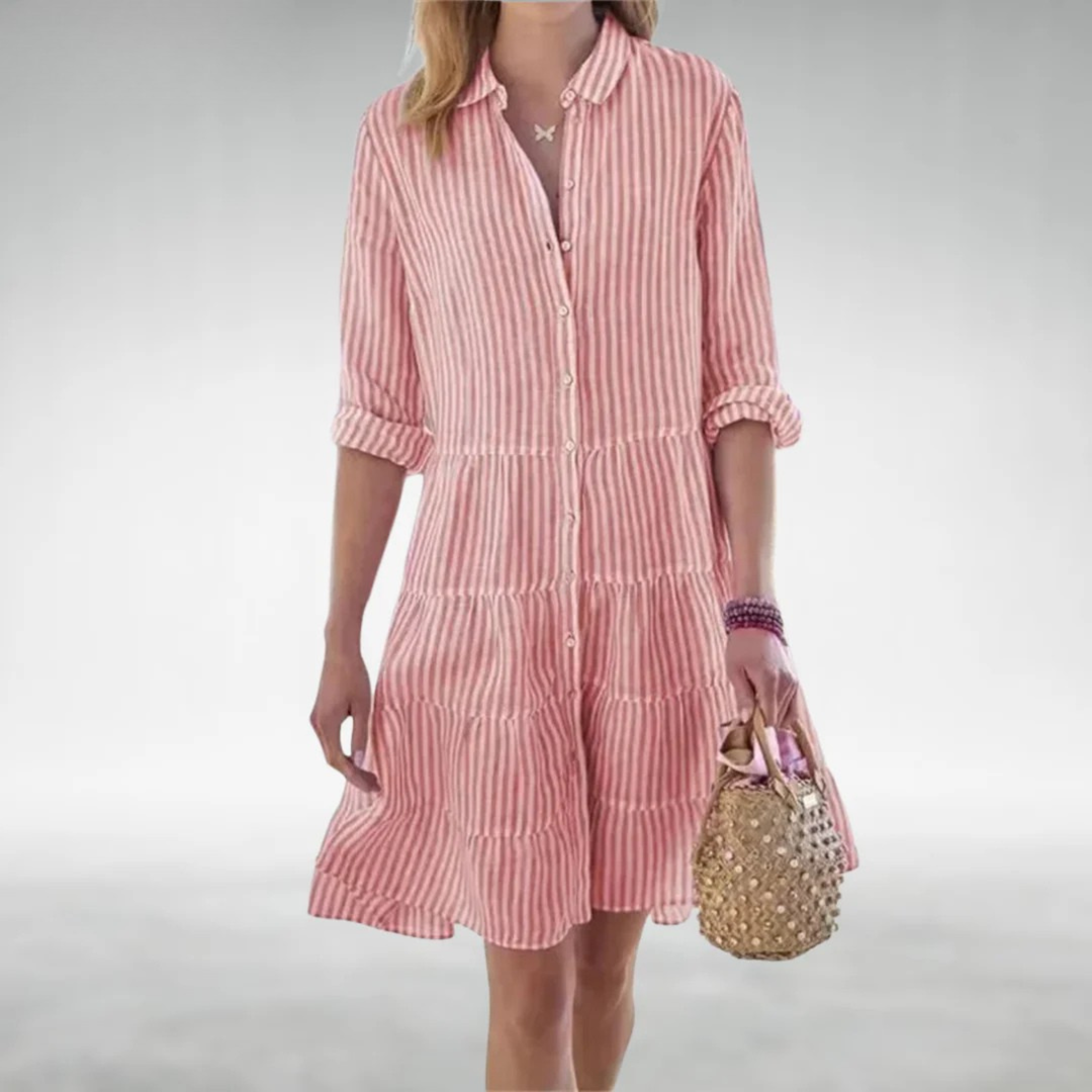 Lydia™ Robe Boutonnée Flatteuse