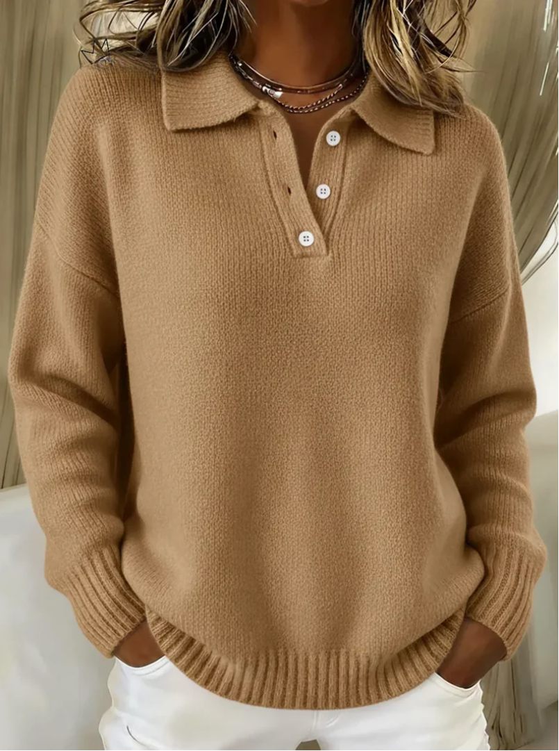 Nove™ | Chandail Polo en Maille Douce
