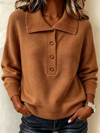 Nicole | Ladies Autumn Sweater with Buttons