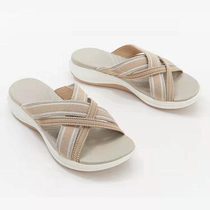 Aerynna™ | Sandales Croisées Confort Orthopédique