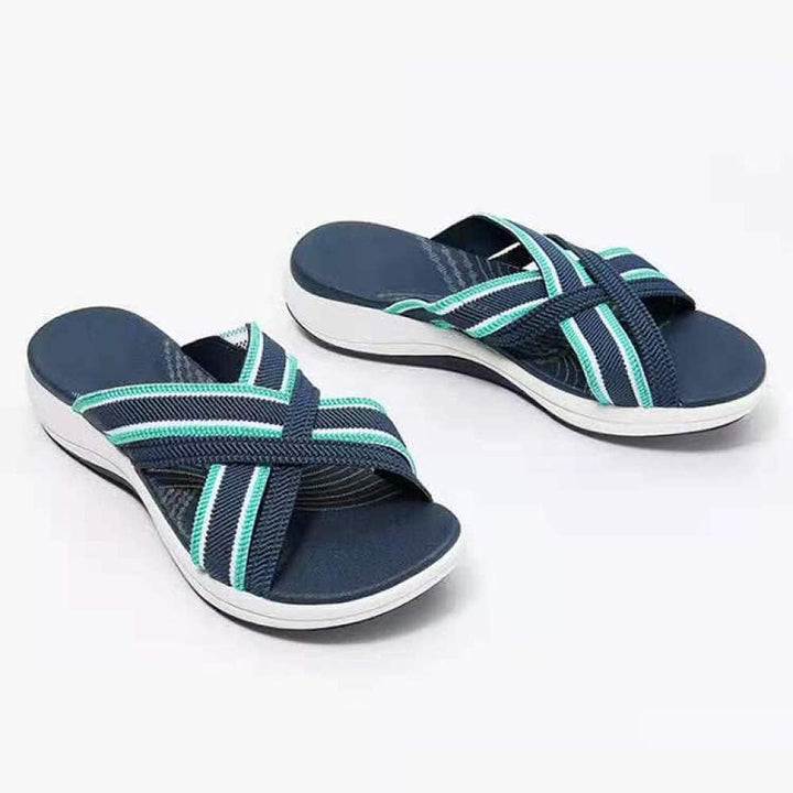 Aerynna™ | Sandales Croisées Confort Orthopédique