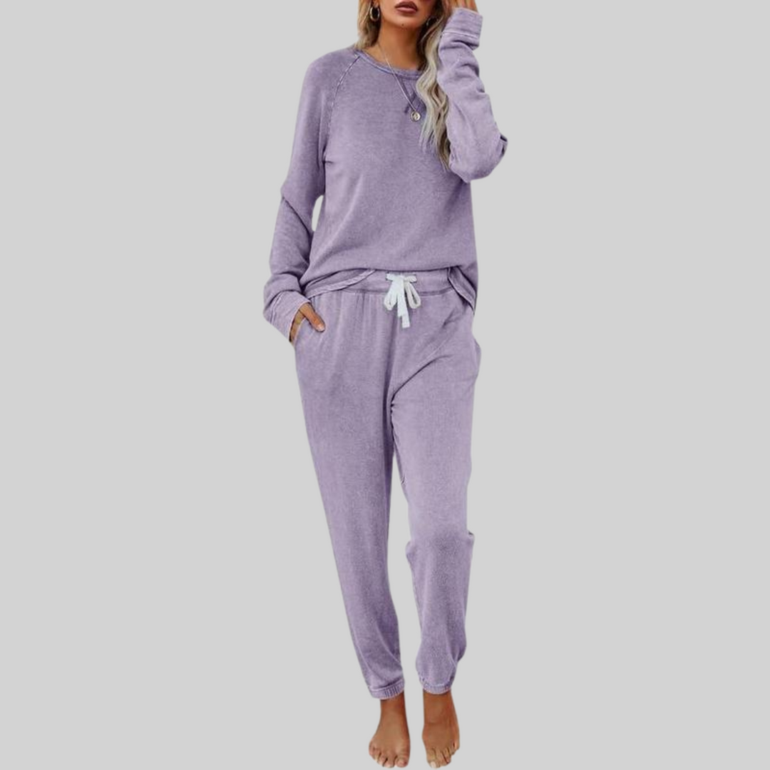 JOCELY™ – Ensemble Décontracté Manches Longues & Pantalon Jogging