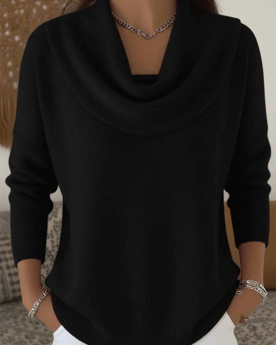 JOCELYN™ | Chandail Douillet à Col Volanté
