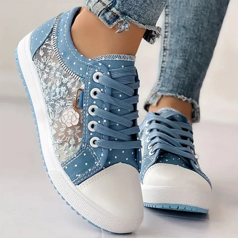 Cara | Elegant Floral Print Sneakers