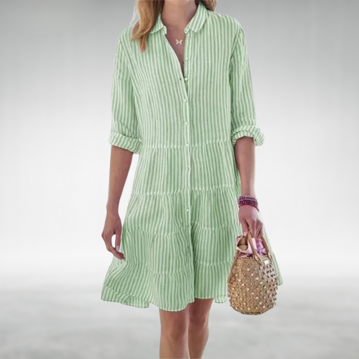 Lydia™ Robe Boutonnée Flatteuse