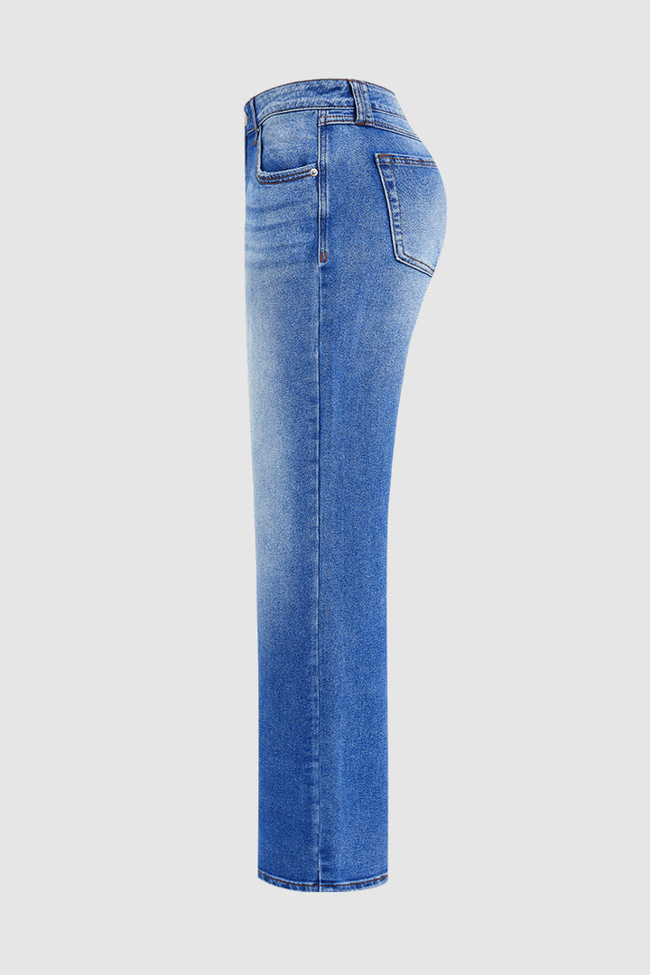 Denvara | Jeans Droit Taille Mi-Basse