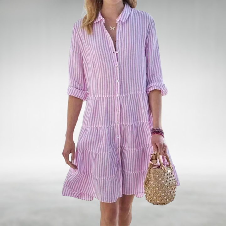 Lydia™ Robe Boutonnée Flatteuse