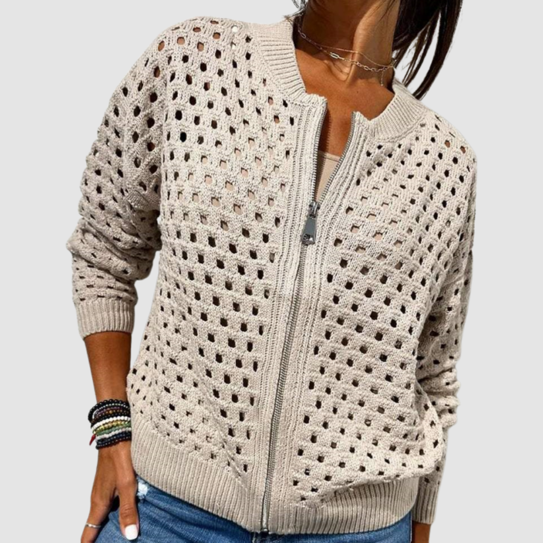 DESIREE™ – Cardigan Premium en Maille Zippé