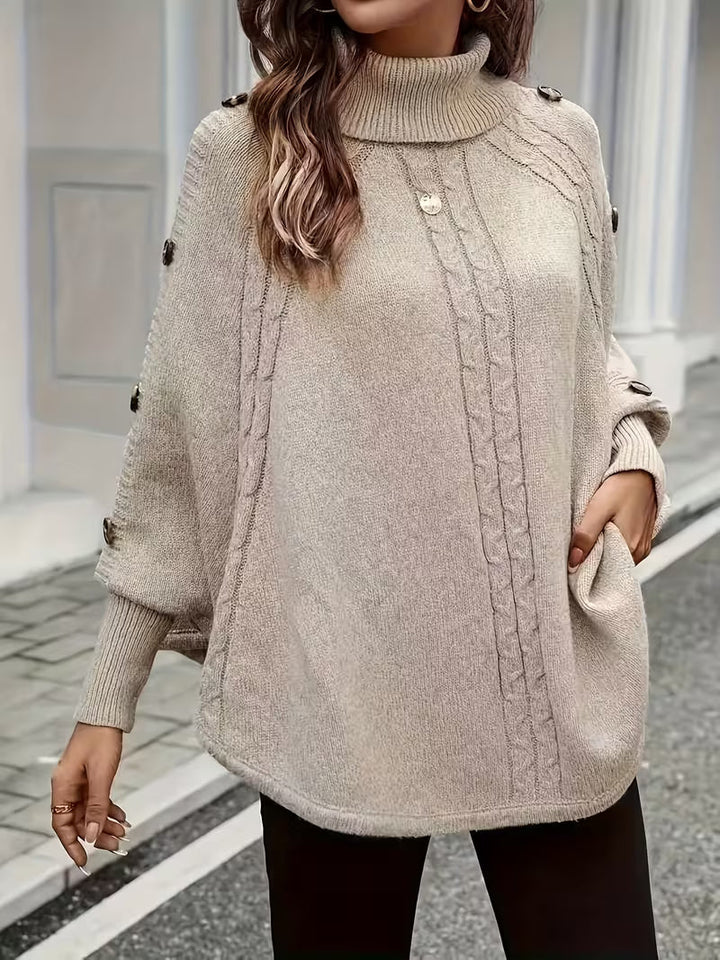 Lolana – Pull à col montant avec détail torsadé