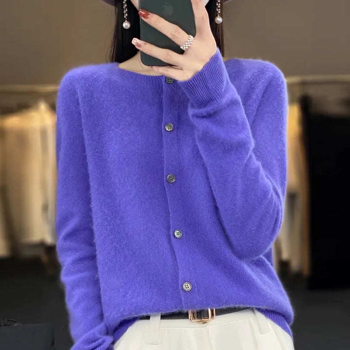 ANGELICA | Cardigan doux avec boutons