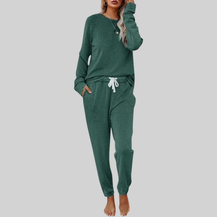 JOCELY™ – Ensemble Décontracté Manches Longues & Pantalon Jogging