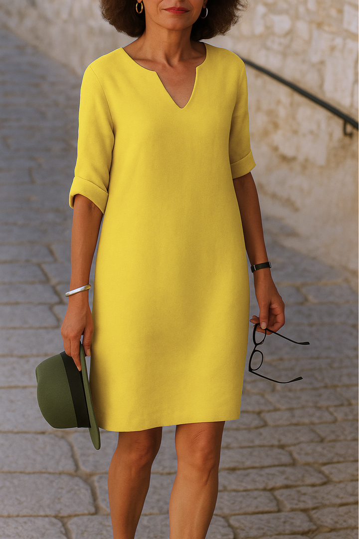 RIANNE | Robe élégante à col en V