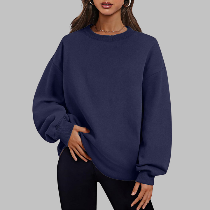MEDGI™ – Pull Oversize Décontracté à Col Rond et Manches Longues