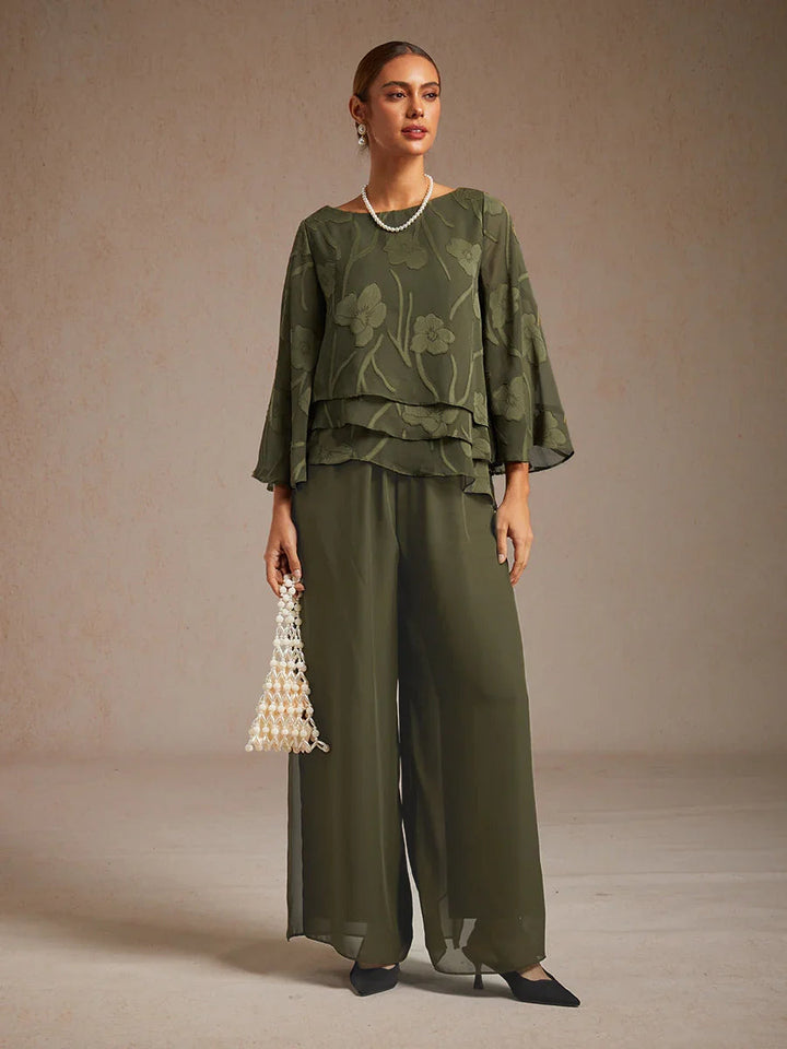Fluressa | Pantalon fluide à ourlet fendu