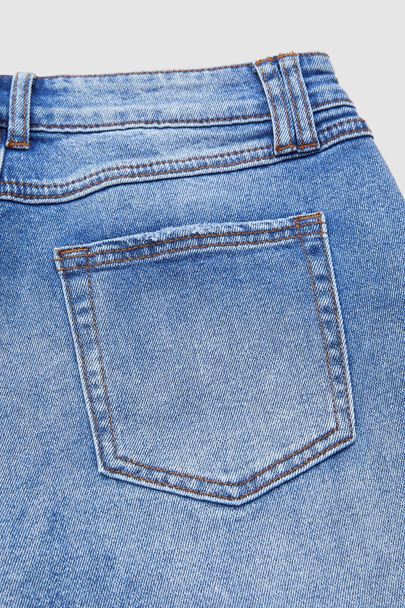 Denvara | Jeans Droit Taille Mi-Basse
