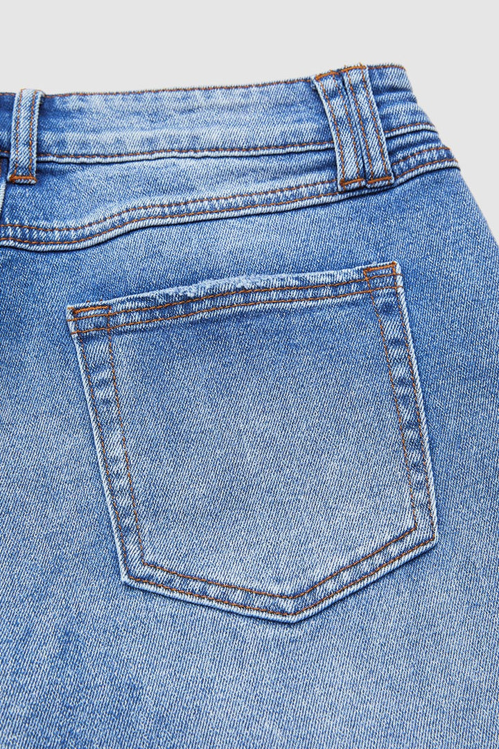 Denvara | Jeans Droit Taille Mi-Basse