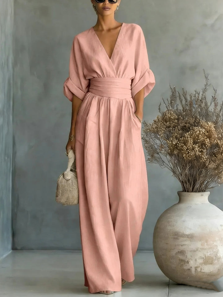 Georgina™ | Elegant Jumpsuit with V Neck